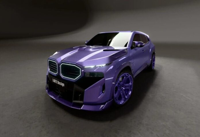 Screenshot_7 BMW XM перетворили на фіолетовий шоу-кар з екстремальним обвісом